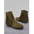 abordables Botines-Botines de ante sintético con flecos para mujer: botas cortas de tacón bajo estilo western para looks de otoño, ropa urbana informal y eventos al aire libre.