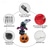 cheap Halloween-Halloween Inflatable Ghost with Bat and Pumpkin 6FT
