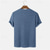 ieftine Tricou Waffle Knit-Bărbați Tricou Waffle Tricou Tricouri Cămașă cu mânecă scurtă Manșon scurt Stil Nautic Vară Simplu Modă Designer De Bază Jacquard Vacanță Stradă Ieșire Albastru piscină Cămilă Bej Top tricou pentru