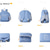 abordables Mochilas Universitarias-Mochila de viaje ultraligera y plegable mochila impermeable de 108g para senderismo camping y uso diario