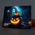 cheap Halloween Wall Tapestries-Halloween LED Canvas Wall Art LED Lighted Up Wall Decor 2AA Battery Operated Lighted Canvas Print LED Light Kitchen Bedroom or Home Decor Waterfall
