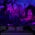 billige Veggtepper-Halloween Svartlysvev Gravplass UV Reaktiv Glød i Mørket Skog Trippy Fjell Tåkete Gravlund Spøkelse Hengende Tapestry Veggkunst Mural Stue Soverom