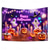 voordelige halloween wandtapijten-Halloween Blacklight Wandtapijt Schattig Spook Pompoen UV Reactief Glow in the Dark Bos Trippy Berg Mistige Begraafplaats Spook Hengende Wandtapijt Wanddecoratie Muurschildering voor Woonkamer