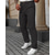 baratos Magro-Homens Social Calças chinês Bolsos Botões Tecido Conforto Formal Festa Trabalho Moda Estilo Clássico Preto Branco Micro-Elástica