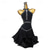 cheap Competition Dress-Latin Dance Dress Rhinestone Tassel Splicing Women's Performance Training Sleeveless Chinlon