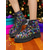 cheap Nightlife Party-Women&#039;s Sequin Lace-Up Ankle Boots - Glitter Combat Style Party Shoes for Nightlife, Clubs, and Holiday Events