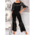 baratos Calça-Calças femininas para dança latina – Calças elásticas de cintura alta para prática de dança de salão, para rumba e cha-cha &amp;samba, roupa de performance com bainha larga