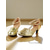 preiswerte Lateinamerikanische Schuhe-Damen-Latin-Tanzschuhe mit goldenem Glitzer und Knöchelriemen – professionelle Ballsaal-Performance-Absätze für Damen