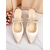cheap Cocktail-Women&#039;s Pointed Toe Satin Slingback Flats - Rhinestone Strap Elegant Shoes for Cocktail Parties and Evening Events