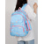 economico Zaini per Bambini e Adolescenti-Zaino scolastico per bambini con stampa di cartoni animati e multitasche, leggero e impermeabile, per studenti delle elementari, disponibile in rosa, nero, viola e blu.