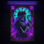 preiswerte Halloween-Wandteppiche-Schwarzlicht Wandteppich Skelett Tarotkarte Leuchtend im Dunkeln Glow Party UV reaktiv Trippy Nebelig hängender Wandteppich Wandkunst Wandmalerei für Wohnzimmer Schlafzimmer