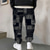 cheap Men&#039;s Printed Sweatpants-Men&#039;s Paisley Color Block Sweatpants Joggers Trousers Mid Waist Drawstring Elastic Waist Ethnic Casual Jogging Streetwear Workout Athletic Sweatpants with Pockets Spring Fall 3D Print Black 1 Black