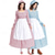 abordables Pionnier / 19ème siècle-250e anniversaire des États-Unis 19ème siècle années 1800 Costume de cosplay Robe Prairie Ensemble bonnet et tablier Fille pionnière Epoque Coloniale Pionnier Guerre d'indépendance américaine Fleuri
