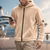 cheap Basic Hoodies-Men's Hoodie Full Zip Hoodie Polar Fleece Fleece Jacket Fleece Hoodie Black Navy Blue Khaki Gray Hooded National Flag Pocket Sports &amp; Outdoor Daily Holiday Polyester Streetwear Basic Casual Fall