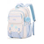 abordables Sacs à dos pour Enfants et Adolescents-Sac à dos d'école rouge et blanc pour filles – joli sac à dos de grande capacité avec patchs étoiles et breloque pompon pour ados