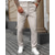 baratos Magro-Homens Social Calças chinês Bolsos Botões Tecido Conforto Formal Festa Trabalho Moda Estilo Clássico Preto Branco Micro-Elástica
