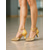 preiswerte Lateinamerikanische Schuhe-Damen-Latin-Tanzschuhe mit goldenem Glitzer und Knöchelriemen – professionelle Ballsaal-Performance-Absätze für Damen