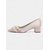 cheap Bridesmaid-Elegant Satin Bridesmaid Shoes with Pearl Flower Detail – Comfortable Block Heel Wedding Shoes for Classic &amp; Romantic Ceremonies