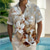 cheap Floral Print-Men&#039;s Floral Print Lily Flowers Summer Hawaiian Shirt Button Up Shirt Aloha Shirt Short Sleeve Hawaiian Holiday Beach Wear Summer Spring Turndown 3D Print Collared Shirts Front One Pocket Light Blue