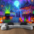 billige Veggtepper-Halloween Blacklight Tapestry Hekseslott UV Reaktiv Glød i Mørket Skog Trippy Fjell Tåke Gravlund Spøkelser Hengende Tapestry Veggkunst Mur Stue Soverom