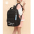 preiswerte Kinder- und Teenager-Rucksäcke-Süßer Schulrucksack mit Katzen-Print für Mädchen mit Schlüsselanhänger, leichte, wasserdichte Büchertasche, Pink, Lila, Blau, Schwarz