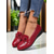 economico Ballerine da donna-Mocassini da donna in similpelle color crema – comode scarpe basse con zeppa e fiocco, scarpe casual ed eleganti per l'ufficio, lo shopping e l'uso quotidiano