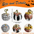 cheap Halloween-Charming Black &amp; White Plaid Pumpkin Figurine - Resin Autumn Tabletop Decor, Perfect for Thanksgiving &amp; Halloween, Versatile Indoor/Outdoor Home Centerpiece