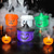 preiswerte Halloween-Mini-Boo-Eimer-Halloween-Dekorationen – Retro-Süßes-oder-Saures-Eimer aus Kunststoff mit Kürbisgesichtern, orange, lila, grün, beige – perfekt für Süßigkeiten, Snacks und Heimdekor,