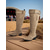baratos Cowboy &amp; Western Boots-Botas de cowboy femininas de camurça desleixada - botas de cano médio com fivela estilo western e salto baixo, calçados casuais para atividades ao ar livre e festivais de música