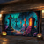 cheap Halloween Garage Door Cover-Halloween Outdoor Garage Door Cover Cemetery Skeletons Banner Large Tapestry Backdrop Decoration for Holiday Outdoor Garage Door Home Wall Decorations