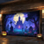 cheap Halloween Garage Door Cover-Halloween Outdoor Garage Door Cover Cemetery Skeletons Banner Large Tapestry Backdrop Decoration for Holiday Outdoor Garage Door Home Wall Decorations