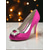 cheap Cocktail-Women&#039;s Satin Peep Toe Pumps with Crystal Buckle - Classic High Heel Dress Shoes for Ladies, Perfect for Cocktail Parties and Evening Occasions