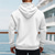 economico felpe con cappuccio da uomo di base-Per uomo Felpa con cappuccio Felpa con cappuccio e zip corta Felpa con cappuccio in pile Nero Bianco Blu marino Cachi Grigio chiaro Con Cappuccio Semplice Tasca Sport &amp; Outdoor Quotidiano Ferie