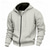 cheap Basic Hoodies-Men's Hoodie Full Zip Hoodie Fleece Hoodie Apricot Black Army Green Navy Blue Light Grey Hooded Plain Pocket Sports &amp; Outdoor Daily Holiday Polyester Streetwear Basic Casual Fall Winter Clothing