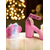 cheap Nightlife Party-Women&#039;s Pink Platform Chunky Heels - Colorful Faux Fur Sandals with Snake Print Straps for Nightlife, Raves and Festival Parties