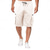baratos Clássico-Homens Bermuda Cargo Shorts de moletom Com Cordão Cintura elástica Tecido Macio Respirável Casual Final de semana Moda Roupa de rua Azul denim Preto Micro-Elástica
