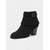 preiswerte Stiefeletten-Damen-Stiefeletten aus Wildlederimitat mit Fransen und Blockabsatz – Western-Style für Gartenpartys, Bauernfeste und die herbstliche Freizeit