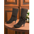 abordables Victoriano &amp; Eduardo-Botas marrones de media pantorrilla con encaje de crochet para mujer, tacones de gatito y lazos: botas de vestir estilo victoriano eduardiano de la década de 1900 para mujer, ideales para atuendos de