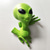 cheap Halloween-1pc Scary Green Big Eyes Alien Wall Hanging, Carnival Mystery Horror Alien, Party Decoration, Walls Poking Heads And Hands For Bedroom Living Room Window Door RV Wall Hanging Gifts