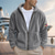 cheap Basic Hoodies-Men's Hoodie Full Zip Hoodie Polar Fleece Fleece Jacket Fleece Hoodie Black Navy Blue Khaki Gray Hooded National Flag Pocket Sports &amp; Outdoor Daily Holiday Polyester Streetwear Basic Casual Fall