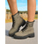 preiswerte Kampfstiefel-Damen-Kampfstiefel mit Schnürung und seitlicher Schnalle – strapazierfähige Anti-Rutsch-Sohle, lässiger Outdoor- und Farm-Stil, perfekt für Herbst und Winter