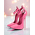 cheap Nightlife Party-Women&#039;s Red Patent Leather Stiletto Heels - Pointed Toe High Heels with Rhinestone Ankle Strap for Nightlife Parties and Clubwear