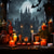 cheap Halloween Wall Tapestries-Halloween Hanging Tapestry Horror Castle Photograph Backdrop Jack O Lantern Wall Art Large Tapestry Mural Decor Blanket Curtain Home Bedroom Living Room Decoration Death Selfie