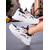 cheap Women&#039;s Sneakers-Women&#039;s Chunky White and Green Sneakers – Breathable Mesh Lace-Up Platform Trainers, Casual Sport Running Shoes for Walking, Travel and Streetwear