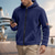 cheap Basic Hoodies-Men's Hoodie Full Zip Hoodie Polar Fleece Fleece Jacket Fleece Hoodie Black Navy Blue Khaki Gray Hooded National Flag Pocket Sports &amp; Outdoor Daily Holiday Polyester Streetwear Basic Casual Fall
