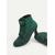 billige Victoriansk og Edwardiansk-viktorianske ankelstøvletter med snøre for kvinner - grønne støvletter i semsket skinn med høy hæl for vintage- og steampunk-kostymer