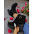 abordables Botines-Botines de ante sintético burdeos para mujer: botines de moda con tacón grueso y tira con tachuelas para looks de otoño, fiestas y compras.