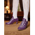 cheap 1930s-Women&#039;s Purple Edwardian Cage Strap Heels – Vintage 1900s-Inspired Faux Leather Kitten Heel Dress Shoes, Retro Costume Footwear for Historical Reenactment, Theater, and Gothic Lolita Style