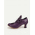 cheap 1930s-Women&#039;s Purple Edwardian Cage Strap Heels – Vintage 1900s-Inspired Faux Leather Kitten Heel Dress Shoes, Retro Costume Footwear for Historical Reenactment, Theater, and Gothic Lolita Style