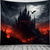 cheap Halloween Wall Tapestries-Halloween Hanging Tapestry Horror Castle Photograph Backdrop Jack O Lantern Wall Art Large Tapestry Mural Decor Blanket Curtain Home Bedroom Living Room Decoration Death Selfie